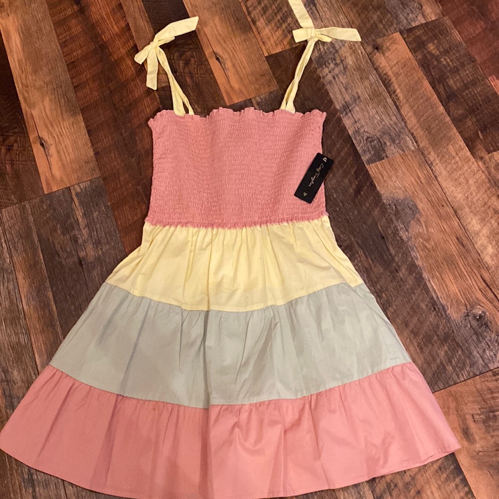 NWT City Triangles multi color dress size large